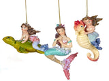 Christabelle 3 Mermaid Christmas Ornaments Assorted Novelty Figures 13cm Xmas Tree Decorations 112_SHD2008