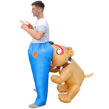 Dog Bite Costume Cartoon Costumes Air Model Inflatable Costume Funny Dress Up Props Halloween Party V1263-JX-7931