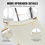 Two Person Hammock with Stand Included, Double Hammock with Curved Spreader Bar and Detachable V952-HFDCMBSCSTXHSCU1GV0