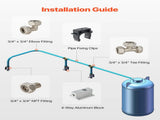 Air Compressor Line Kit, 100FT x 3/4", HDPE-Aluminum Compressed Air Piping System, Leak-Proof, V952-YSKQGDXT34INQP8IVV0