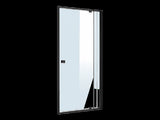 Adjustable Semi Frameless Shower Screen x 195cm Australian Safety Glass V63-824451