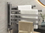 General towel rack - 5 arms - rotating - self-adhesive - no drilling required - bathroom accessory V1188-MS-313-0982