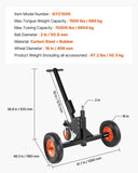 Trailer Dolly, 1500lbs Tongue Weight Capacity, 2 in 1 Trailer Mover with 2 in Ball, 16 in Pneumatic V952-LYSDQYC1500LJYV2YV0