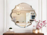 Beveled Silver Oval Wall Mirror Versatile Frameless Design for Vertical or Horizontal Display V767-JJ-XM774-M-V1