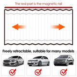 Car Window Sun Shade Magnetic Slidable Privacy Curtain Sun Protection Shield for Automotive Interior V1189-LC-QP-00548