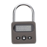 Rechargeable Electronic Time Padlock Metal Timer Lock with LCD Display Zinc Alloy for Home V1369-AZ3-W-13235
