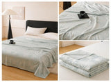 Bamboo Fibre Cooling Blanket Blue Bamboo Pattern 200230cm for Summer Bed and Air Conditioned Rooms V888-ELOSUNG54970-4