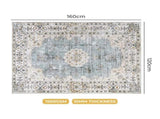 Marlow Floor Rug Short Pile Washable Vintage Carpet Soft Plush Non Slip 160x120 FR2040-160X120