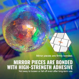 VEVOR Mirror Disco Ball 495 mm Silver Party Large Disco Ball with Hanging Ring V952-JMDSKQ20INCH9KFF6V0