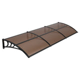 Awnings for Door Entrance, 965 x 2957 mm, Exterior Front Door Window Awnings with Drainage & ABS V952-GDSZYP40120Y8FUG0001V0