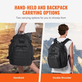 VEVOR Tactical Backpack 25L Military Backpack with Molle Mode & Sponge Pad Black V952-ZSBBCDSHS25L40I0EV0