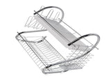 Dish Rack 2 Tier Bowl Dish Drainer Neat Organization Rust Prevention Kitchen Drying Rack Water Cup V1294-YM0706-3118230219711