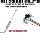 Bike Dog Leash with Shock-Absorbing Spring Bracket Hands-Free Cycling Dog Walker for Outdoor V1341-ZY-FE96E793-SILVER