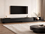 Artiss Extendable TV Unit 200CM 3 Storage Drawers Dark Walnut & Black FURNI-N-EXT01-TV200-WDBK-AB