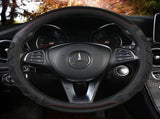 Car Steering Wheel Cover - 3D Honeycomb Breathable Mesh - Anti-Slip Sweat-Absorbent Grip for V888-ELOSUNG54999-4