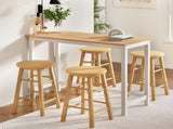 Artiss Bar Table and Stools Set Dining Desk Kitchen Chairs Cafe Pub BA-TAB-CHR-SET-NT