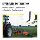 Box Blade Shank, 46.4cm Scarifier Shank, 4 Holes Box Scraper Shank, Ripper Shank with Removable V952-LT4KHS4ZZ00000001V0