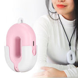 Neck Hanging Necklace Type Mini Portable Negative Ion Air Purifier Low Noise USB ChargingPink V1294-YM0901-3113200014811
