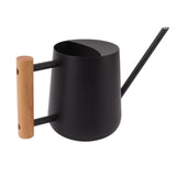 Watering Can 900ml Stainless Steel Long Spout Wooden Handle Elegant Flower Watering Pot for Garden V1294-YM0706-3111230174012