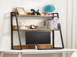 Desktop Bookshelf, 2-Tier Desktop Storage Organizer, 95 x 32 x 90 cm Office Storage Rack Wood Color V952-ZMSJDNZSJTM2G17WDV0