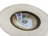 Hand Woven Panama Cooler Hat Summer Fedora Uncrushable Waterproof - Tan - Large V563-SUMHAT-K-121C-LARGE