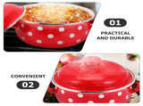 HOOWIFFY Red Enamel Pot - Daily Use Cookware for Kitchen, Versatile and Easy to Clean V1189-WXFWAL-20260326-02699