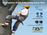Tree Climbing Spikes Set, Height-Adjustable Tree Climbing Gear with Straps & Harness, 159 kg Load V952-XPSZZZHKJCKSOXN33002V0