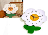 Flower Shaped Wall Clocks for Kids Cartoon Cute Exquisite Silent Wall Clock for Living Rooms Offices V1294-YM0703-3115230027412