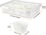 Snackle Box with Lid 8 Compartments for Snacks and Fruit V1237-ZY-818-107