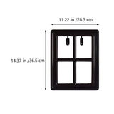Small Dog Door Black Plastic 1Pack V1369-AZ3-W-14562
