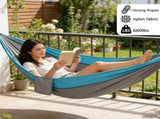 Camping Hammock with Tree Straps and Carry Bag, Portable Nylon Travel Hammock for Hiking, Beach, V1189-LC-AMZ-00276