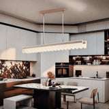 BAMDECOR A188 Nordic Dual Linear Dimmable Acrylic Kitchen Dining Table Pendant Light Minimalist V255-BAM-A188-COFFEE-1.2M