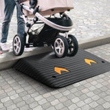 Upgraded Rubber Threshold Ramp, 8.9 cm Rise Door Ramp with 1 Channel, Natural Rubber Car Ramp with V952-XBLYPDGB1355X9T5NV0