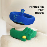 Pet Calming Bed Warm Soft Plush Round Cat Dog Nest Comfy Sleeping Gesture Bed V488-Z1B00124