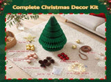 Jingle Jollys Paper Christmas Tree 62CM w/ Star Topper LEDs Xmas Decorations Kit Home Office Green PAPER-XMAS-TR-53-GN