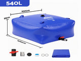 Weisshorn 540L Water Bladder Bag Portable Large Storage Tank Container Camping Outdoor RBT-HY-540L-BL