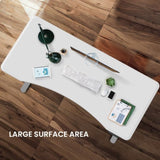 FORTIA Sit To Stand Up Standing Desk, 160x75cm, 72-118cm Electric Height Adjustable, Ergonomically V219-ADKASTFO6WTSA