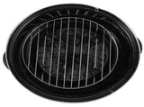 SWETRACE Iron Covered Roaster Pan With Lid Daily Use For Households 10.6X9.4X6.9In V1189-LWWAL-20260327-03769