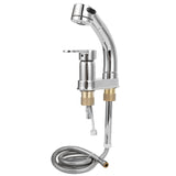 G1/2 Faucet Telescopic Rotatable Pull Out Cold Hot Water Mixer Tap for Bathroom Wash Basin V1294-YM0901-3112200145311