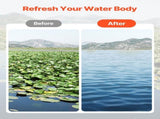 24 in Aquatic Weed Rake, 8.7 in Double Sided Lake Weed Rake, Pond Weeds Cutter with 30ft Rope, Tie V952-SCPSSKPX30FTNC6UBV0