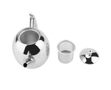 Stainless Steel Teapot, Tea & Coffee Water Kettle with Removable Mesh Filter, 1500ml V1263-JX-3007