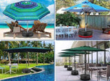 Portable Umbrella Base Water Weight Bag - 40L PVC Patio Parasol Stabiliser, Leakproof Outdoor Beach V888-ELOSUNG56751