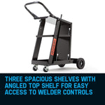 ROSSI Welding Cart Trolley MIG TIG ARC MMA Welder Plasma Cutter Storage Bench V219-WLDCRTROSBN53