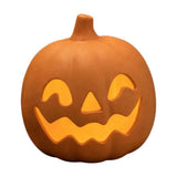 Halloween Pumpkin Light, Matte Terracotta Style Pumpkin Candle Holder, Hollow Face Tabletop Decor V1366-AZ2-W-13190