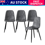 Levede 8x Dining Chairs Kitchen Eames CH1058-4-GYX2
