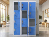 12-Door Locker for Office Gym Shed School Home Storage - Standard Lock with Keys V63-838971