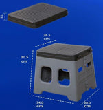 Folding Camping Toilet Compact Portable Outdoor Toilet for Camping Hiking V1102-DSZ-TOI-7756