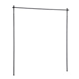 Artiss Room Divider Curtain Rod Extendable Black RD-E-MET-3R-BK