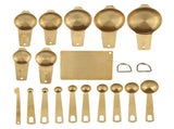 18PCS Measuring Cup Stainless Steel Gold Coffee Spoon Cup Set Baking Scale Measuring Scoop Cup Set V1294-YM0714-3118210277811