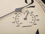Waterproof Outdoor Wall Clock with Thermometer and Hygrometer, Retro Silent Non-Ticking Battery V1237-ZY00B08J69B2S1